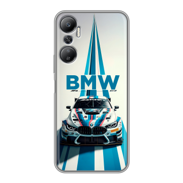 Силиконовый противоударный чехол на Infinix Hot 20 с принтом БМВ BMW Силиконовый противоударный чехол на Infinix Hot 20 с принтом БМВ BMW