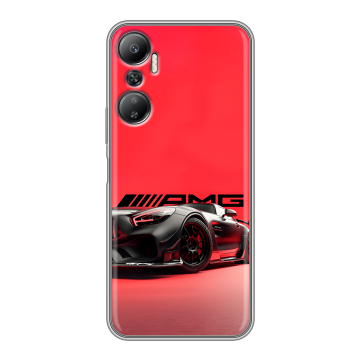 Силиконовый противоударный чехол на Infinix Hot 20 с принтом Мерседес Mercedes AMG