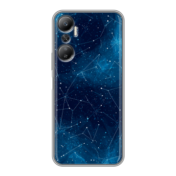 Силиконовый противоударный чехол на Infinix Hot 20 с принтом Космос звезды