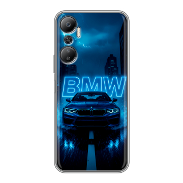 Силиконовый противоударный чехол на Infinix Hot 20 с принтом BMW БМВ Силиконовый противоударный чехол на Infinix Hot 20 с принтом BMW БМВ