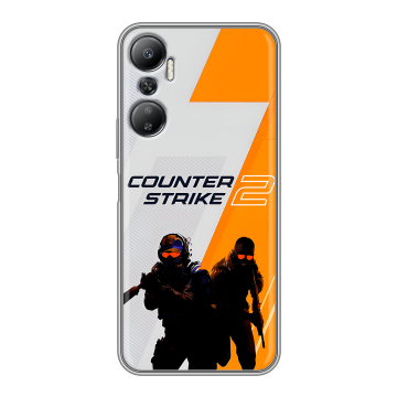 Силиконовый противоударный чехол на Infinix Hot 20 с принтом Counter Strike Силиконовый противоударный чехол на Infinix Hot 20 с принтом Counter Strike
