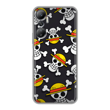 Силиконовый противоударный чехол на Infinix Hot 20 с принтом One Piece Ван Пис