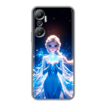 Силиконовый противоударный чехол на Infinix Hot 20 с принтом Холодное сердце Frozen Силиконовый противоударный чехол на Infinix Hot 20 с принтом Холодное сердце Frozen