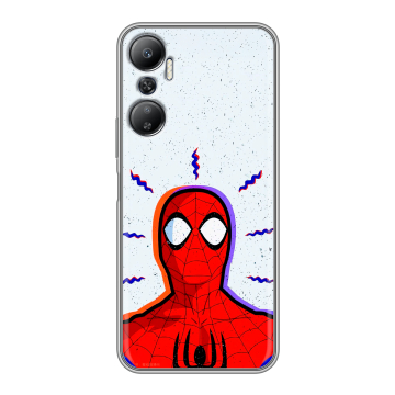 Силиконовый противоударный чехол на Infinix Hot 20 с принтом Spiderman Человек паук