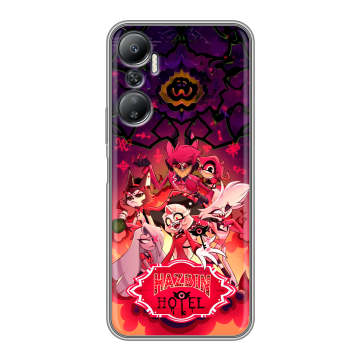 Силиконовый противоударный чехол на Infinix Hot 20 с принтом Hazbin Hotel Отель Хазбин Силиконовый противоударный чехол на Infinix Hot 20 с принтом Hazbin Hotel Отель Хазбин