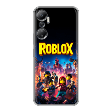 Силиконовый противоударный чехол на Infinix Hot 20 с принтом Roblox Роблокс Силиконовый противоударный чехол на Infinix Hot 20 с принтом Roblox Роблокс