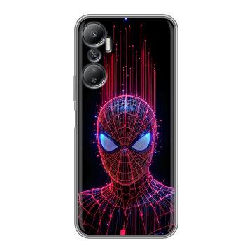 Силиконовый противоударный чехол на Infinix Hot 20 с принтом Spiderman Человек паук Силиконовый противоударный чехол на Infinix Hot 20 с принтом Spiderman Человек паук