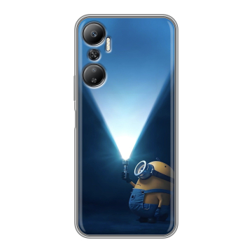 Силиконовый противоударный чехол на Infinix Hot 20 с принтом Миньоны Силиконовый противоударный чехол на Infinix Hot 20 с принтом Миньоны