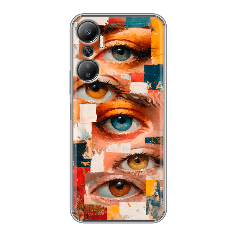 Силиконовый противоударный чехол на Infinix Hot 20 с принтом Модный принт Силиконовый противоударный чехол на Infinix Hot 20 с принтом Модный принт