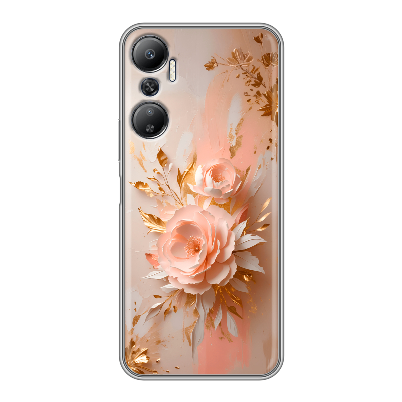 Силиконовый противоударный чехол на Infinix Hot 20 с принтом женский Силиконовый противоударный чехол на Infinix Hot 20 с принтом женский
