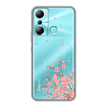 Силиконовый чехол на Infinix Hot 20i с принтом Ветка сакуры