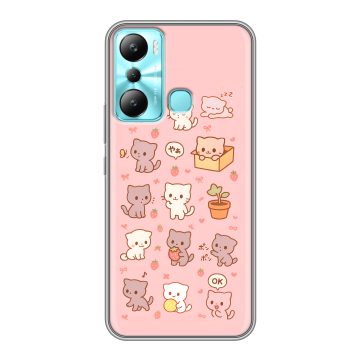 Силиконовый чехол на Infinix Hot 20i с принтом Hello Kitty Хелоу Кити