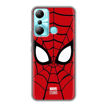 Силиконовый чехол на Infinix Hot 20i с принтом человек паук spiderman