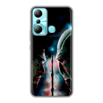 Силиконовый чехол на Infinix Hot 20i с принтом Гарри Поттер Harry Potter