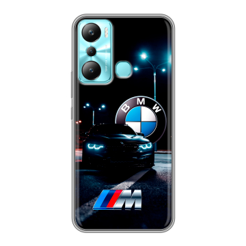 Силиконовый чехол на Infinix Hot 20i с принтом БМВ BMW