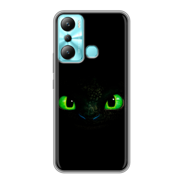 Силиконовый чехол на Infinix Hot 20i с принтом Как приручить дракона