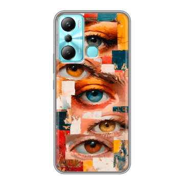 Силиконовый чехол на Infinix Hot 20i с принтом Модный принт