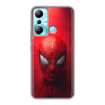 Силиконовый чехол на Infinix Hot 20i с принтом Spiderman Человек паук