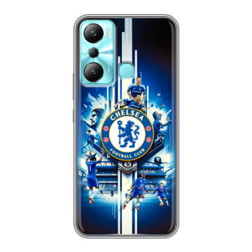 Силиконовый чехол на Infinix Hot 20i с принтом Chelsea Челси