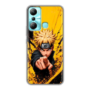 Силиконовый чехол на Infinix Hot 20i с принтом Naruto Наруто