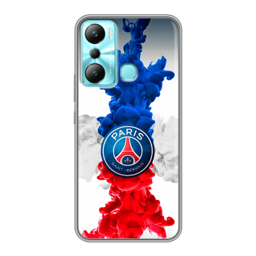 Силиконовый чехол на Infinix Hot 20i с принтом PSG ПСЖ