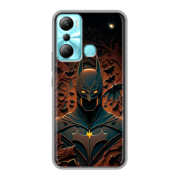 Силиконовый чехол на Infinix Hot 20i с принтом Batman Бэтмен