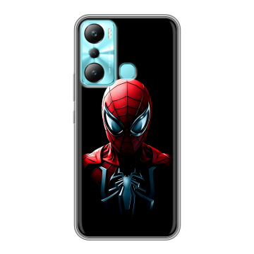 Силиконовый чехол на Infinix Hot 20i с принтом Spiderman Человек паук