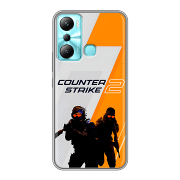 Силиконовый чехол на Infinix Hot 20i с принтом Counter Strike