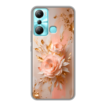 Силиконовый чехол на Infinix Hot 20i с принтом женский