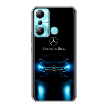 Силиконовый чехол на Infinix Hot 20i с принтом Mercedes Мерседес