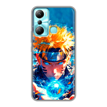 Силиконовый чехол на Infinix Hot 20i с принтом Аниме Наруто Naruto