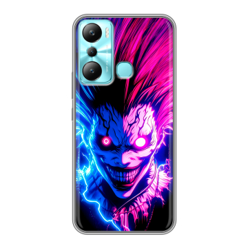 Силиконовый чехол на Infinix Hot 20i с принтом Death note Тетрадь смерти