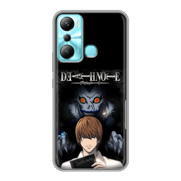 Силиконовый чехол на Infinix Hot 20i с принтом Death note Тетрадь смерти