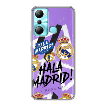Силиконовый чехол на Infinix Hot 20i с принтом Real Madrid Реал Мадрид