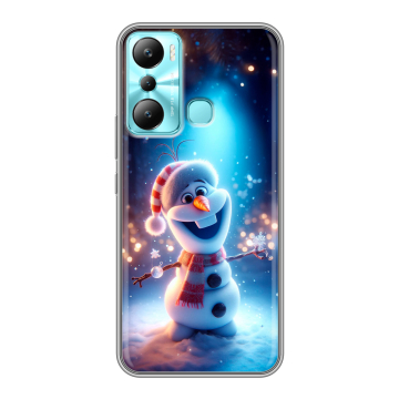 Силиконовый чехол на Infinix Hot 20i с принтом Новый год