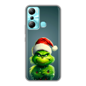 Силиконовый чехол на Infinix Hot 20i с принтом Новый год