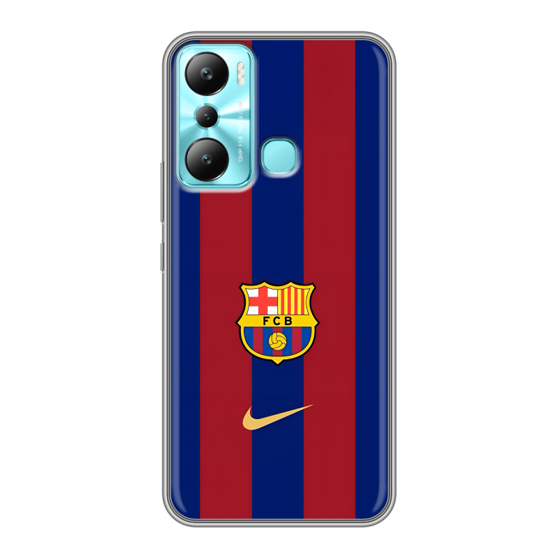 Силиконовый чехол на Infinix Hot 20i с принтом Барселона Barcelona Силиконовый чехол на Infinix Hot 20i с принтом Барселона Barcelona