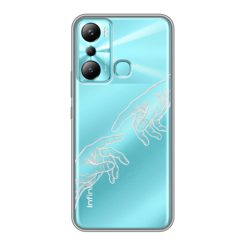 Силиконовый чехол на Infinix Hot 20i с принтом Сотворение мира Силиконовый чехол на Infinix Hot 20i с принтом Сотворение мира