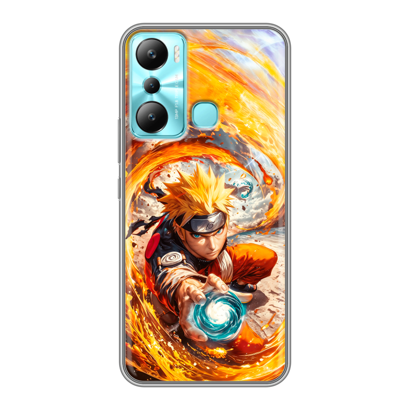 Силиконовый чехол на Infinix Hot 20i с принтом Аниме Наруто Naruto Силиконовый чехол на Infinix Hot 20i с принтом Аниме Наруто Naruto