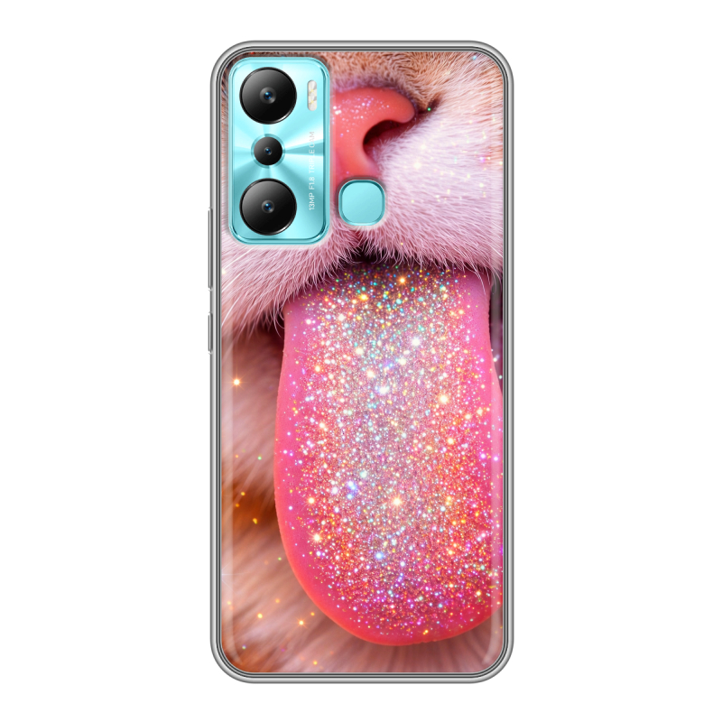 Силиконовый чехол на Infinix Hot 20i с принтом для девочек Силиконовый чехол на Infinix Hot 20i с принтом для девочек