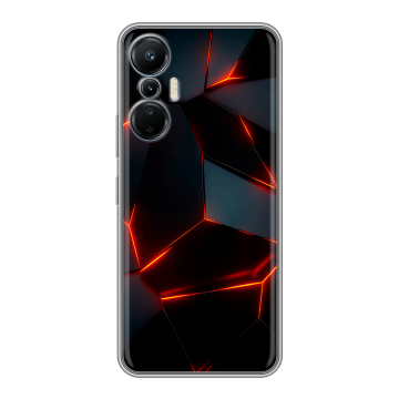 Силиконовый чехол на Infinix Hot 20S с принтом Яркие абстракции