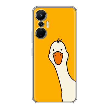 Силиконовый чехол на Infinix Hot 20S с принтом Утка