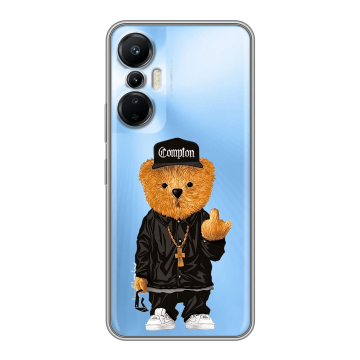Силиконовый чехол на Infinix Hot 20S с принтом Плюшевый медведь