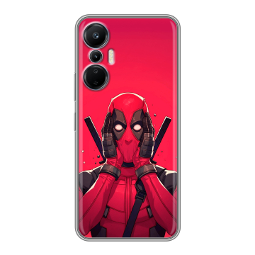 Силиконовый чехол на Infinix Hot 20S с принтом Дедпул Deadpool