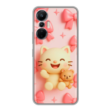 Силиконовый чехол на Infinix Hot 20S с принтом для девочек