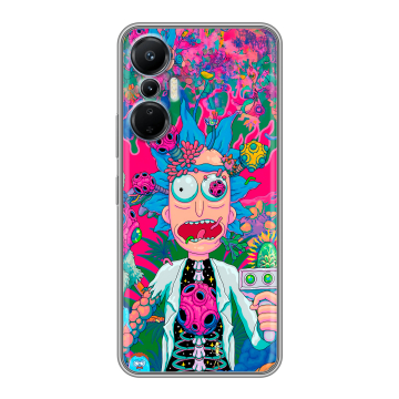 Силиконовый чехол на Infinix Hot 20S с принтом Рик и Морти Rick Morty