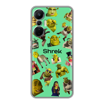 Силиконовый чехол на Infinix Hot 20S с принтом Шрек Shrek
