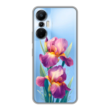 Силиконовый чехол на Infinix Hot 20S с принтом Цветы орхидеи