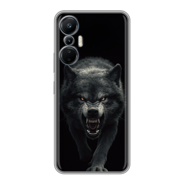 Силиконовый чехол на Infinix Hot 20S с принтом Волк Силиконовый чехол на Infinix Hot 20S с принтом Волк