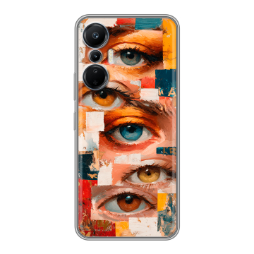 Силиконовый чехол на Infinix Hot 20S с принтом Модный принт